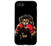 Scatena la bestia con questo leone che indossa guanti da boxe Custodia per iPhone SE (2020) / 7 / 8