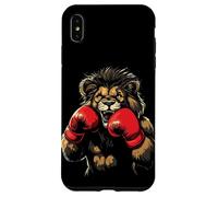 Scatena la bestia con questo leone che indossa guanti da boxe Custodia per iPhone XS Max