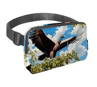 Scatena la tua avventura con il nostro marsupio da viaggio, borsa a tracolla per corsa, escursionismo, ciclismo, perfetta per uomini e donne, carino avvoltoio, Multicolore#06, 1.5x9.0x5.9in/4x23x15cm