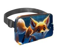 Scatena la tua avventura con il nostro marsupio da viaggio, borsa a tracolla per corsa, escursionismo, ciclismo, perfetta per uomini e donne, bella volpe nuota sott'acqua, Multicolore#01,