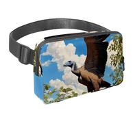 Scatena la tua avventura con il nostro marsupio da viaggio, borsa a tracolla per corsa, escursionismo, ciclismo, perfetta per uomini e donne, carino avvoltoio, Multicolore#01, 1.5x9.0x5.9in/4x23x15cm