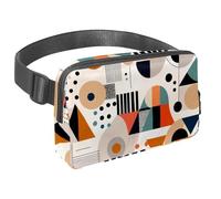 Scatena la tua avventura con il nostro marsupio da viaggio, borsa a tracolla per corsa, escursionismo, ciclismo, perfetta per uomini e donne, bella geometria astratta, Multicolore#07,