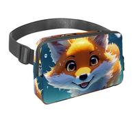 Scatena la tua avventura con il nostro marsupio da viaggio, borsa a tracolla per corsa, escursionismo, ciclismo, perfetta per uomini e donne, bella volpe nuota sott'acqua, Multicolore#06,