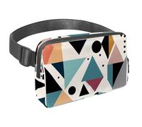 Scatena la tua avventura con il nostro marsupio da viaggio, borsa a tracolla per corsa, escursionismo, ciclismo, perfetta per uomini e donne, bella geometria astratta, Multicolore#06,