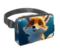 Scatena la tua avventura con il nostro marsupio da viaggio, borsa a tracolla per corsa, escursionismo, ciclismo, perfetta per uomini e donne, bella volpe nuota sott'acqua, Multicolore#05,