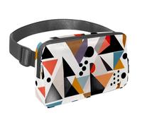 Scatena la tua avventura con il nostro marsupio da viaggio, borsa a tracolla per corsa, escursionismo, ciclismo, perfetta per uomini e donne, bella geometria astratta, Multicolore#05,