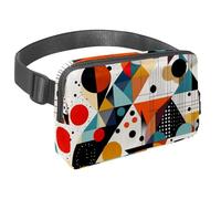 Scatena la tua avventura con il nostro marsupio da viaggio, borsa a tracolla per corsa, escursionismo, ciclismo, perfetta per uomini e donne, bella geometria astratta, Multicolore#03,
