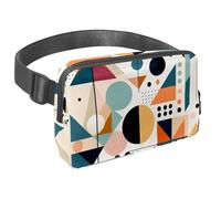 Scatena la tua avventura con il nostro marsupio da viaggio, borsa a tracolla per corsa, escursionismo, ciclismo, perfetta per uomini e donne, bella geometria astratta, Multicolore#01,