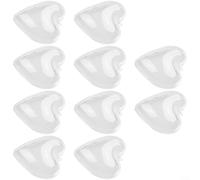 Scatena la tua creatività con i nostri cuori in plastica trasparente per tutte le tue esigenze decorative (8 cm)