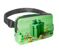 Scatena la tua voglia di viaggiare, borsa a tracolla per uomini e donne, perfetta per corsa, passeggiate, escursionismo e ciclismo, motivo regalo verde, Multicolore#03, 1.5x9.0x5.9in/4x23x15cm