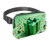 Scatena la tua voglia di viaggiare, borsa a tracolla per uomini e donne, perfetta per corsa, passeggiate, escursionismo e ciclismo, motivo regalo verde, Multicolore#01, 1.5x9.0x5.9in/4x23x15cm