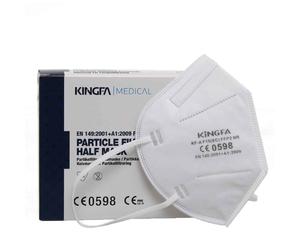 Scatola 10 Mascherine bianche FFP2 Kingfa CE 0598