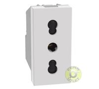 Scatola 10 pezzi - JW4180 Presa bipasso 2P+T 10/16A 250Vac Serie MatixGo