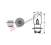 SCATOLA 10PZ LAMPADE LAMPADINE KRYPTO BILUX 12V 35/35W PX15D T19 KRYPTON