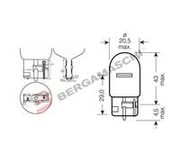 SCATOLA 10PZ LAMPADE LAMPADINE OSRAM 12V 21W W3X16D W21W TUTTOVETRO PER FRECCE