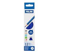 Scatola 12 matite triangolari di colore blu