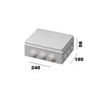 SCATOLA 240X190X90mm GOMMINI IP55 CASSETTA DERIVAZIONE