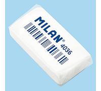 Scatola 36 Gomme MILAN CNM4036 per cancellare Tratti Matite grafite Colore Bianco