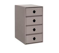 Scatola 4 Cassetti 250x175x320mm Soho Grigio Taupe 49