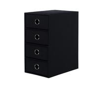 Scatola 4 Cassetti 250x175x320mm Soho Nero 70