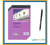 Scatola 40 Blocchi Comande 2 Copie Auto ricalcanti 10x17 cm DU161870000 + Penna