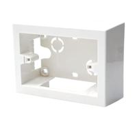 Scatola 503 per montaggio esterno, Bianca, 3 Moduli, Per Impianti Fuori Muro, Plastica ad alta resistenza, Universale, 100% Compatibile con tutti i Supporti Standard e tutte le serie civili