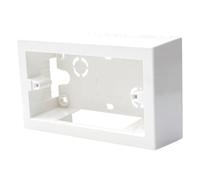 Scatola 504 per montaggio esterno, Bianca, 4 Moduli, Per Impianti Fuori Muro, Plastica ad alta resistenza, Universale, 100% Compatibile con tutti i Supporti Standard e tutte le serie civili
