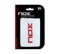 Scatola 6 Pc. - Blister (2 Pezzi) Polsino Nox Bianco Logo Rosso White