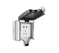 Scatola 86 Tipo per Presa a Parete Ip66, Bianca | Protezione per Esterni e Bagni, Coperchio Chiusura Pratica, Materiale PC Abs Rinforzato, Formato Singolo
