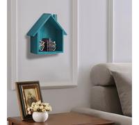 Scatola A Forma Di Casa | Scaffali In Legno Rustico | Mensola Decorativa Piccola Scuola Nursery, Segno Casa Di Campagna, Accento Di Design Unico Per Soggiorno, Camera Da