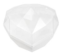 Scatola a forma di cuore scatola di avvolgimento floreale romantico acrilico