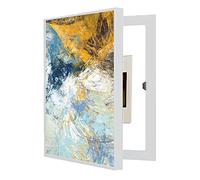 Scatola a muro， Coperchio decorativo for contatore elettrico interno Nascondi bancone Coperchio decorativo moderno Scatola elettrica Contatori for scatole Copertura Decorazione Dipinti, Legno(White,30