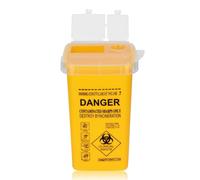 Scatola A Punta Per Contenitore Aghi ATOMUS 1L Tatuaggio Plastica Contenitore A Punta Tatuaggio ELiminazione Mediale Scatola Di Rifiuti Dell'ago Biohazard Lock Container Tattoo Forniture (1PCGiallo)