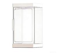 Scatola Acrilica Magnetica per trasparente per Figure Scatola(White 9*9cm)