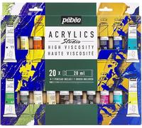 Scatola Acrylics Studio 20 Tubi 20 Ml Con Pennello