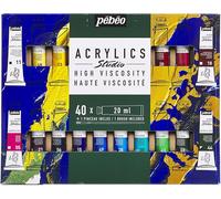 Scatola Acrylics Studio 40 Tubi 20 Ml Con Pennello