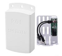 Scatola adattatore splitter POE per uso esterno, converte l'ingresso da 48 V in un'uscita affidabile da 12 V (B)