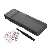 Scatola adesiva per decalcomanie ad acqua - Scatola idratante portatile, decalcomanie ad acqua con scatola azionata, strumento per pittura in miniatura con pinzette, scatola idratante portatile, uso