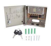 Scatola Alimentazione 12V 4 Canali, Alimentatore CCTV per Telecamere di Sicurezza IP e DVR, Scatola con Blocco Alimentazione per Videosorveglianza