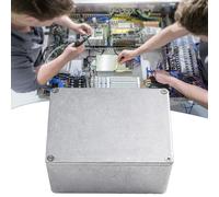 Scatola Alluminio Argento Contenitore Strumento Versatile Facile da Forare e Ver
