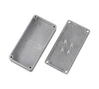 Scatola Alluminio Argento per Strumenti Elettrici Contenitore Strumento Leggero