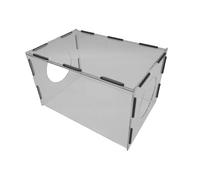 Scatola antipolvere for rettifica chiusa, cappuccio for lucidatura, gabbia trasparente con 2 fori, in acrilico portatile for incisione e Applicazioni versatili