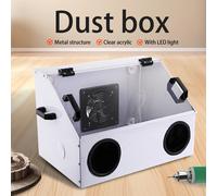 Scatola antipolvere per molatura Copertura antipolvere antipolvere in metallo monopezzo per rettificatrice da tavolo Taglio Rettifica Intaglio Lucidatura