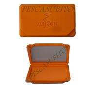 scatola arancio porta mini cucchiaini ondulanti spoon artificiali pesca trota tp