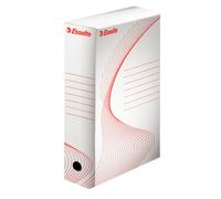 Scatola Archivio Boxi 100 Esselte - Dorso 10 - 25x35 cm - 20172 (Bianco e Rosso