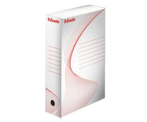 Scatola Archivio Boxi 80 Esselte - Dorso 8 - 25x35 cm - 128003 (Bianco e Rosso C