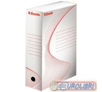 Scatola Archivio Boxi 100 Esselte - Dorso 10 - 25x35 cm - 20172 (Bianco e Rosso