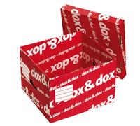 Scatola Archivio Dox&Dox Rexel - 42x29x39,5 cm - 1600175 (Rosso Conf. 12)