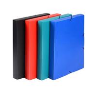scatola archivio in plastica con elastico A4 Classic blu