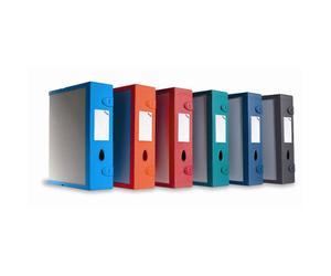 Scatola archivio LEONARDI Combi Box E500 dorso 9 cm azzurro - 29,8x36,2 cm E500A